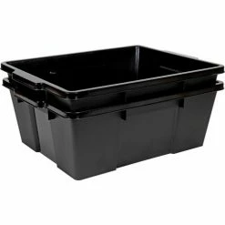Buy 💯 Quantum Storage Systems Quantum Heavy-Duty Latch Container - LC191507-BK - 21"L x 15-7/8"W x 7-3/4"H Black - Pkg Qty 6 💯 -Containers shop B2264784 02 1