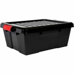 Buy 💯 Quantum Storage Systems Quantum Heavy-Duty Latch Container - LC191507-BK - 21"L x 15-7/8"W x 7-3/4"H Black - Pkg Qty 6 💯 -Containers shop B2264784 06