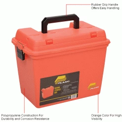 Top 10 🎁 Plano Molding 181250 Emergency Supply Box with Tray 17"L x 10-3/8"W x 13"H, Orange - Pkg Qty 2 🔥 -Containers shop B2277512IN 1wco