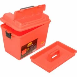 Top 10 🎁 Plano Molding 181250 Emergency Supply Box with Tray 17"L x 10-3/8"W x 13"H, Orange - Pkg Qty 2 🔥 -Containers shop B2277512 05