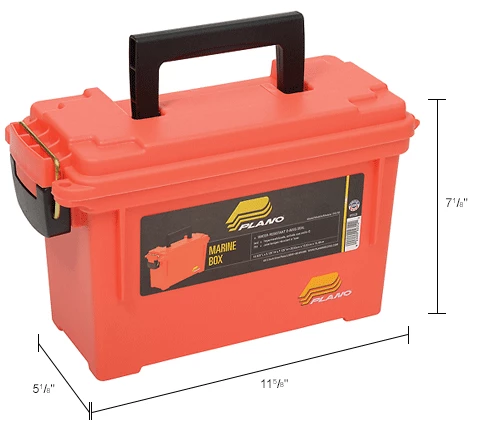 Coupon ⌛ Plano Molding 131252 Marine Emergency Box 11-5/8"L x 5-1/8"W x 7-1/8"H, Orange - Pkg Qty 6 👍 14 Coupon ⌛ Plano Molding 131252 Marine Emergency Box 11-5/8"L x 5-1/8"W x 7-1/8"H, Orange - Pkg Qty 6 👍 - Image 14