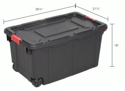 Best reviews of โค๏ธ Sterilite Wheeled Industrial Tote - Black/Racer Red 40 Gallon 36-3/4"L x 21-3/8"W x 18"H - Pkg Qty 2 ๐ 36 Best reviews of โค๏ธ Sterilite Wheeled Industrial Tote - Black/Racer Red 40 Gallon 36-3/4"L x 21-3/8"W x 18"H - Pkg Qty 2 ๐ -Containers shop B2277926IN dim