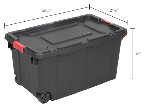 Best reviews of โค๏ธ Sterilite Wheeled Industrial Tote - Black/Racer Red 40 Gallon 36-3/4"L x 21-3/8"W x 18"H - Pkg Qty 2 ๐ 18 Best reviews of โค๏ธ Sterilite Wheeled Industrial Tote - Black/Racer Red 40 Gallon 36-3/4"L x 21-3/8"W x 18"H - Pkg Qty 2 ๐ - Image 18