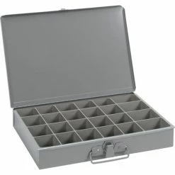 Outlet 🥰 Durham Mfg. Durham Steel Scoop Compartment Box 202-95 - 24 Compartment, 13-3/8x9-1/4x2 - Pkg Qty 6 🔔