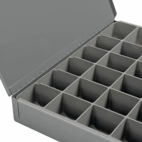 Outlet 🥰 Durham Mfg. Durham Steel Scoop Compartment Box 202-95 - 24 Compartment, 13-3/8x9-1/4x2 - Pkg Qty 6 🔔 4 Outlet 🥰 Durham Mfg. Durham Steel Scoop Compartment Box 202-95 - 24 Compartment, 13-3/8x9-1/4x2 - Pkg Qty 6 🔔 - Image 4