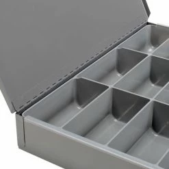 Best deal 🎁 Durham Mfg. Durham Steel Scoop Compartment Box 211-95 - 12 Compartment, 13-3/8x9-1/4x2 - Pkg Qty 6 💯 -Containers shop B481928 03