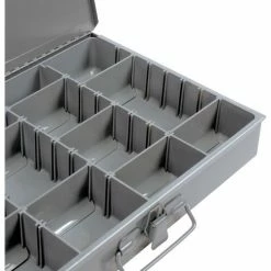 Deals 🥰 Durham Mfg. Durham Steel Scoop Compartment Box 215-95 - Adjustable Compartment, 13-3/8 x 9-1/4 x 2 - Pkg Qty 6 🧨 -Containers shop B481930 03