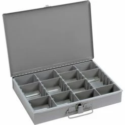 Deals 🥰 Durham Mfg. Durham Steel Scoop Compartment Box 215-95 - Adjustable Compartment, 13-3/8 x 9-1/4 x 2 - Pkg Qty 6 🧨 -Containers shop B481930 06