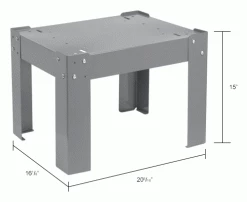 Wholesale 🥰 Durham Mfg. Durham Base 304-95 - For Large Slide Racks, 16-1/4"D 🌟 -Containers shop B485455IN dim