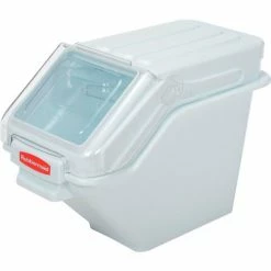 Hot Sale 💯 Rubbermaid® FG9G5700WHT, ProSave™ Storage Ingredient Bin, Polypropylene, 6.25 Gal., White ❤️