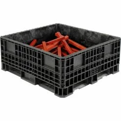 Discount ✨ ORBIS Heavy-Duty BulkPak Container HDRS4548-19 - 48"L x 45"W x 19-5/16"H - Fixed Wall Black 🎉