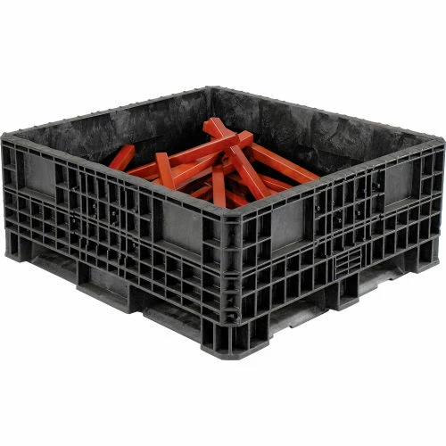 Discount ✨ ORBIS Heavy-Duty BulkPak Container HDRS4548-19 - 48"L x 45"W x 19-5/16"H - Fixed Wall Black 🎉 1 Discount ✨ ORBIS Heavy-Duty BulkPak Container HDRS4548-19 - 48"L x 45"W x 19-5/16"H - Fixed Wall Black 🎉