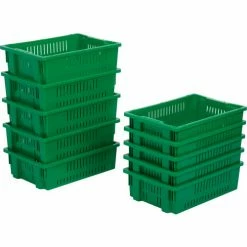 Deals โจ LEWISBins Stack-N-Nest Agricultural Container AF2013-6, 19-11/16"L x 13-1/8"W x 5-5/8"H, Green - Pkg Qty 10 ๐ 12 Deals โจ LEWISBins Stack-N-Nest Agricultural Container AF2013-6, 19-11/16"L x 13-1/8"W x 5-5/8"H, Green - Pkg Qty 10 ๐ -Containers shop B649794 04