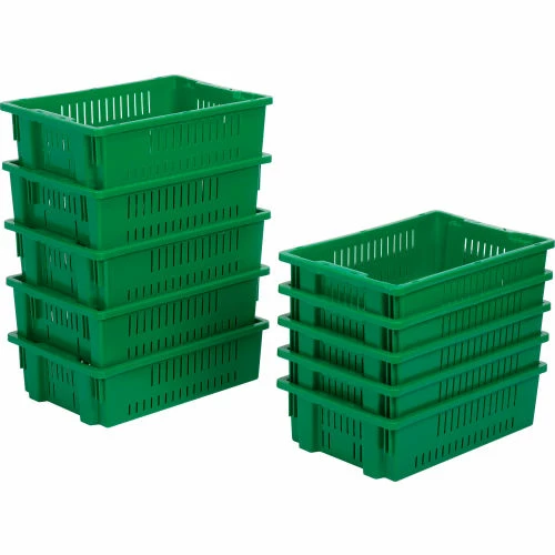 Deals โจ LEWISBins Stack-N-Nest Agricultural Container AF2013-6, 19-11/16"L x 13-1/8"W x 5-5/8"H, Green - Pkg Qty 10 ๐ 5 Deals โจ LEWISBins Stack-N-Nest Agricultural Container AF2013-6, 19-11/16"L x 13-1/8"W x 5-5/8"H, Green - Pkg Qty 10 ๐ - Image 5