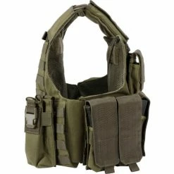 Hot Sale ❤️ Barska BI12286 Loaded Gear VX-300 Tactical Plate Carrier Vest, Green 🧨 -Containers shop BI12286 3