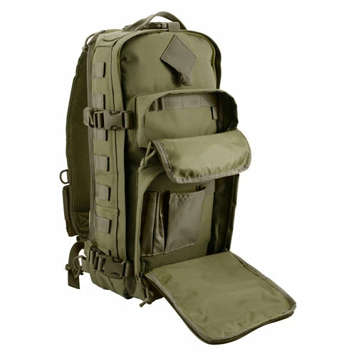 Flash Sale 🎉 Barska Loaded Gear GX-300 Tactical Sling 🎒 Backpack BI12326 21-1/2" x 13" x 2-1/2" OD Green 🔥 5 Flash Sale 🎉 Barska Loaded Gear GX-300 Tactical Sling 🎒 Backpack BI12326 21-1/2" x 13" x 2-1/2" OD Green 🔥 - Image 5