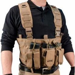 Best Pirce 👏 Barska BI12792 Loaded Gear VX-400 Tactical Chest Rig, Tan 🧨 -Containers shop BI12792 5