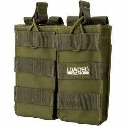 Outlet โ๏ธ Barska BI13004 Loaded Gear CX-850 Double Mag Pouch, Green ๐