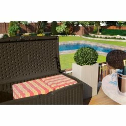 Top 10 ❤️ Suncast BMDB12000 Resin Wicker Outdoor Storage Deck Box 124 Gallon 52-3/4"L x 29"W x 26"H Java ❤️ 10 Top 10 ❤️ Suncast BMDB12000 Resin Wicker Outdoor Storage Deck Box 124 Gallon 52-3/4"L x 29"W x 26"H Java ❤️ -Containers shop BMDB12000 04