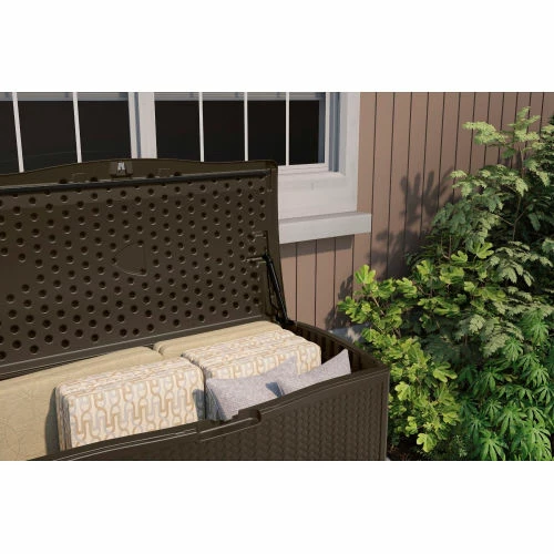 Top 10 ❤️ Suncast BMDB12000 Resin Wicker Outdoor Storage Deck Box 124 Gallon 52-3/4"L x 29"W x 26"H Java ❤️ 6 Top 10 ❤️ Suncast BMDB12000 Resin Wicker Outdoor Storage Deck Box 124 Gallon 52-3/4"L x 29"W x 26"H Java ❤️ - Image 6