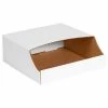 Flash Sale 😉 Global Industrial™ Stackable Corrugated Bin Boxes, 12"Wx12"Dx4-1/2"H, Oyster White - Pkg Qty 50 👏