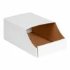Hot Sale 🔥 Global Industrial™ Stackable Corrugated Bin Boxes, 7"Wx12"Dx4-1/2"H, Oyster White - Pkg Qty 50 ❤️