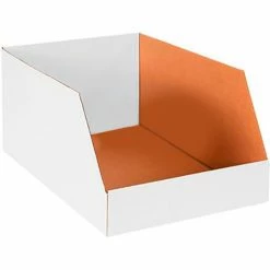 Best Pirce 😍 Global Industrial™ Jumbo Open Top Corrugated Bin Boxes, 16"Wx24"Dx12"H, White - Pkg Qty 25 👍
