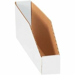 Brand new 😉 Global Industrial™ Open Top Corrugated Bin Boxes, 2"Wx12"Dx4-1/2"H, White - Pkg Qty 50 ✨