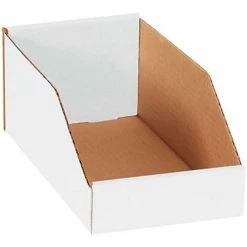 Cheapest ⌛ Global Industrial™ Open Top Corrugated Bin Boxes, 6"Wx12"Dx4-1/2"H, White - Pkg Qty 50 🤩