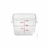 Deals 🌟 Cambro 12SFSCW135 - Square Food Container, W/ Handles, 12 Quart, 11-1/4x12-1/4x8-3/4, Clear - Pkg Qty 6 🎉