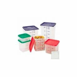 Best deal 😉 Cambro 12SFSPP190 - Square Food Container, w/Handles, 12 Quart, 11-1/4x12-1/4x8-3/4, Translucent - Pkg Qty 6 👏