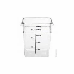 Best reviews of 🔥 Cambro 18SFSCW135 - Square Food Container, W/Handles, 18 Quart, 11-1/4" x 12-1/4" x 12-5/8" - Pkg Qty 6 👍