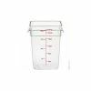 Budget 🔔 Cambro 22SFSCW135 - Camsquare Food Container, W/Handles, 22 Qt., 11-1/4x12-1/4x15-3/4, Clear - Pkg Qty 6 🤩