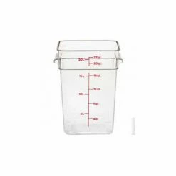 Budget 🔔 Cambro 22SFSCW135 - Camsquare Food Container, W/Handles, 22 Qt., 11-1/4x12-1/4x15-3/4, Clear - Pkg Qty 6 🤩