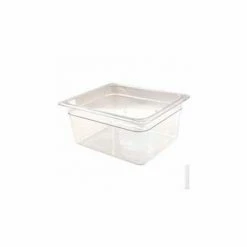 Best Sale ❤️ Cambro 26CW135 - Camwear Food Pan, 1/2 Size, 6" Deep, Polycarbonate, Clear, NSF - Pkg Qty 6 🔔