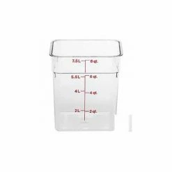 Outlet 😉 Cambro 8SFSCW135 - Square Food Container, 8 Quart, Clear - Pkg Qty 6 🌟