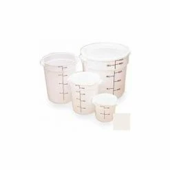 Best reviews of 🎉 Cambro RFS1148 - Storage Container, Round, 1 Qt., 6-1/16" Dia. x 5" High, White, Polyethylene - Pkg Qty 12 🤩