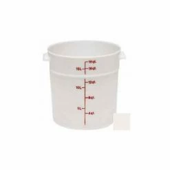 Wholesale 🎉 Cambro RFS18148 - Storage Container, Round, 18 Qt., 14-7/8" Dia. x 12" High, White, Polyethylene - Pkg Qty 6 😀