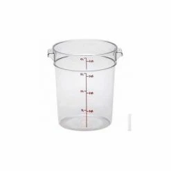 Cheapest 💯 Cambro RFSCW4135 - Round Storage Container, 4 Qt., Durable Polycarb Construction, Clear - Pkg Qty 12 🛒