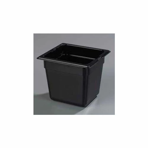 Outlet ⭐ Carlisle 1030203 - Topnotch® 1/6 Size Food Pan 6-25/32" x 6-3/8", Black - Pkg Qty 6 ✔️ 1 Outlet ⭐ Carlisle 1030203 - Topnotch® 1/6 Size Food Pan 6-25/32" x 6-3/8", Black - Pkg Qty 6 ✔️