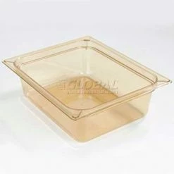 Outlet ✨ Carlisle 10421B13 - 4" Deep Pan, 5.6 Qt., 12-3/4" x 10.38", Amber 👍