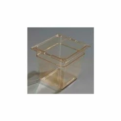 New ⭐ Carlisle 1050213 - Topnotch® 1/6 Size Pan 6-25/32" x 6-3/8", Amber - Pkg Qty 6 🎁