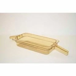 Hot Sale 🤩 Carlisle 30860HH13 - Food Pan, 2 Handles, 2-1/2 Qt., Amber ⌛