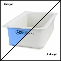 Wholesale 🔔 Carlisle CM1100C1402 Coldmaster® CoolCheck 6" D Full-Size Food Pan - White/Blue 🎉