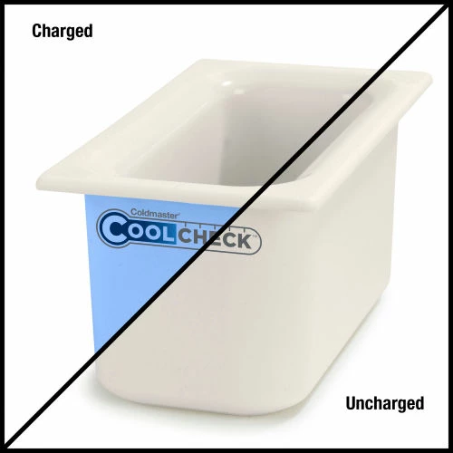 New ๐ Carlisle CM1102C1402 Coldmaster® CoolCheck 6" D Third-Size Food Pan - White/Blue ๐ 1 New ๐ Carlisle CM1102C1402 Coldmaster® CoolCheck 6" D Third-Size Food Pan - White/Blue ๐