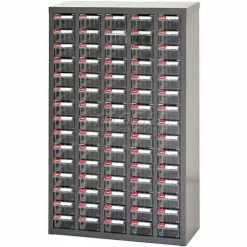 Best deal 🎁 Steel Shuter Parts Drawer Cabinet, 75 Drawers, Floor unit, 23"W x 8-3/4"D x 36-13/16"H ✔️