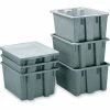 Budget 🛒 Rubbermaid Palletote Box FG172200GRAY 1.6 Cu. Ft. - Pkg Qty 10 🔥