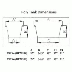 Hot Sale ⭐ Hastings Poly Stock Tank HP20204 Round-End 97 Gallon 53"L x 33"W x 24-1/2"H with Drain Plug - Gray 😀