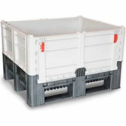 Hot Sale ✨ Decade DFC Quick Assembly Folding Container Solid Wall 48"L x 40"W x 29"H 1650 lb Capacity Gray 😀