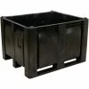 Wholesale 🎁 Decade M40SBK1 Pallet Container Solid Wall 48x40x31 Long Side Runners Black 1500 Lb. Capacity 💯